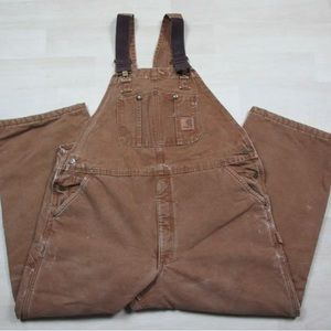 Vintage carhartt R27 42x28 bibs